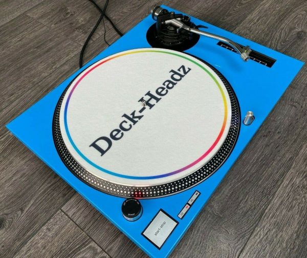 Technics SL-1200 / 1210 MK2 Gloss Blue Faceplate - Image 6
