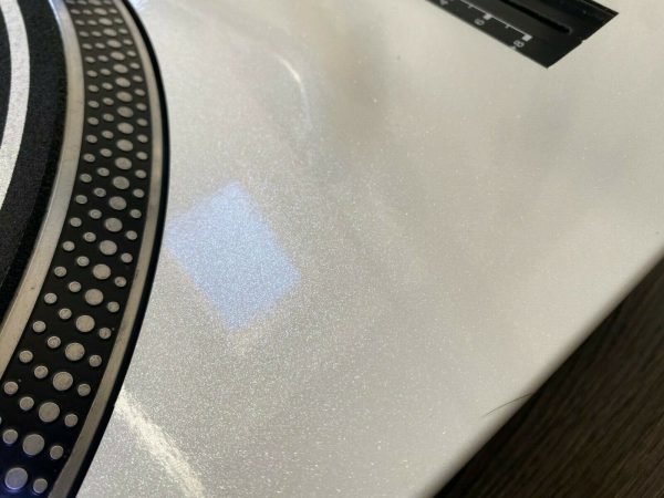 Technics SL-1200 / 1210 MK2 Candy White Glitter Faceplate - Image 7