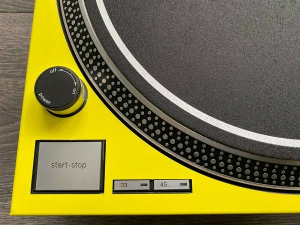 Technics SL-1200 / 1210 MK2 Gloss Yellow Faceplate - Image 2
