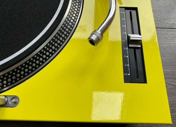 Technics SL-1200 / 1210 MK2 Gloss Yellow Faceplate - Image 5