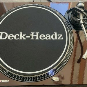 Technics SL-1200 / 1210 MK2 Vampire Black / Cherry Red Faceplate