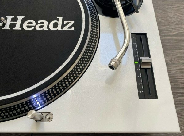 Technics SL-1200 / 1210 MK2 Candy White Glitter Faceplate - Image 5