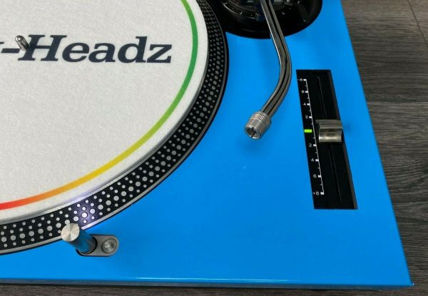 Technics SL-1200 / 1210 MK2 Gloss Blue Faceplate - Image 5