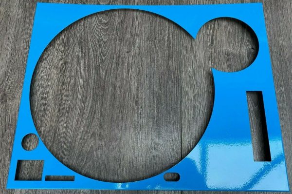 Technics SL-1200 / 1210 MK2 Gloss Blue Faceplate - Image 7