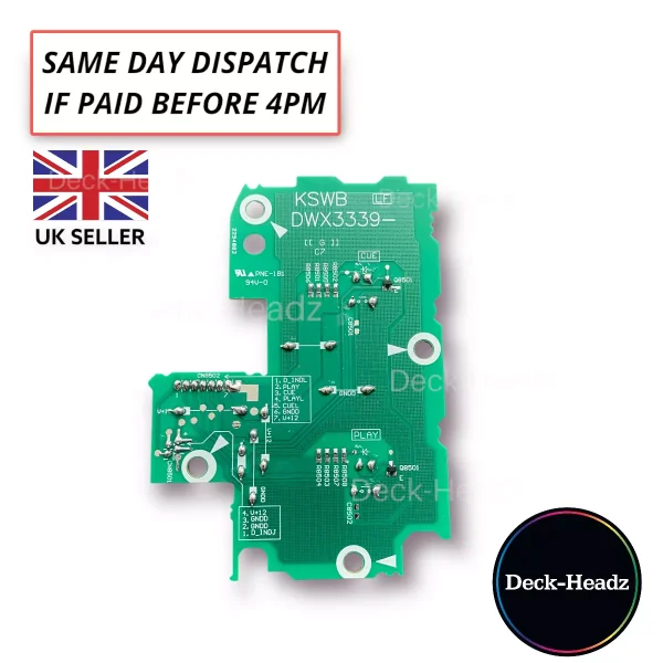 Pioneer CDJ 2000 Nexus KSWB Play Pause & Cue Switch PCB Assembly - DWX3339