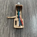 Rose Gold Headshell Cartridge & Wires With Technics Logo - Image 2