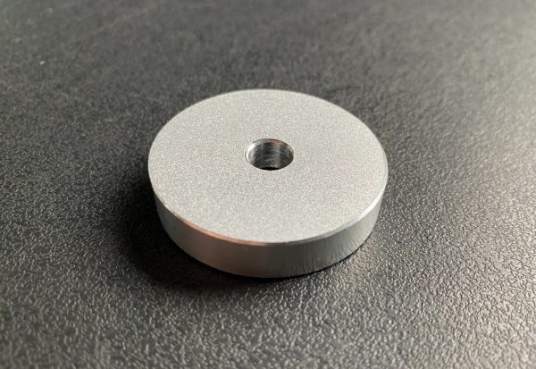 45 RPM Adapter For 7" Vinyl Records With Satin Silver Top
